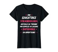 Divertente Educatrice donna Collega Straordinaria Educatrice Maglietta