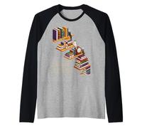 Divertente educazione è libertà dicendo scaffale di Libro Potere Donne Uomini Maglia con Maniche Raglan