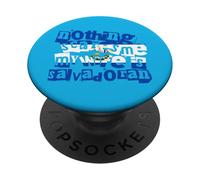 Divertente El Salvador Niente mi spaventa Mia moglie è salvadoregno PopSockets PopGrip Adesivo