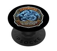 Divertente Elettricista Definizione Operaio Elettrico Drago PopSockets PopGrip Adesivo