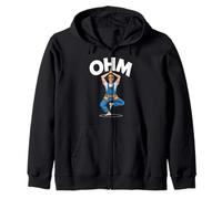 Divertente Elettricista Ohm Yoga Posa Umorismo Felpa con Cappuccio