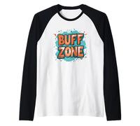 Divertente Emblema Buff Zone per Ragazzi e Ragazze Maglia con Maniche Raglan