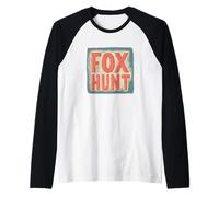 Divertente emblema del discorso di caccia alla volpe Maglia con Maniche Raglan