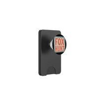 Divertente emblema del discorso di caccia alla volpe PopSockets PopWallet per MagSafe