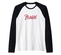 Divertente Emblema di discorso della Peste Maglia con Maniche Raglan