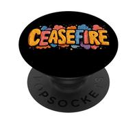 Divertente emblema discorso cessate il fuoco PopSockets PopGrip Adesivo