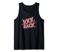 Divertente emblema discorso Kick Back Canotta
