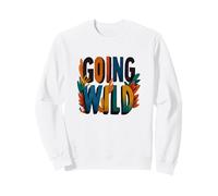 Divertente Emblema Going Wild per Uomo e Donna Felpa