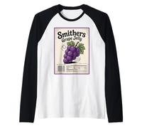 Divertente Etichetta Gelatina D'uva Halloween Maglia con Maniche Raglan