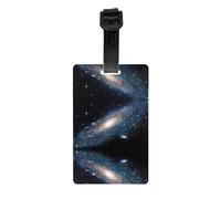 Divertente etichetta stampata per bagagli, galassia, universo, stelle, spazio esterno, utilizzata per accessori essenziali da viaggio, borse per bagagli, zaini.