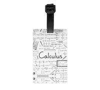 Divertente etichetta stampata per bagagli, geometria matematica, calcolo, utilizzata per accessori essenziali da viaggio, borse per bagagli, zaini.