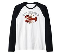 Divertente Evasione fiscale Meme dell'aragosta Sarcastico Maglia con Maniche Raglan