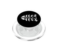 Divertente evoluzione umana Speed Run Sarcastico PopSockets PopGrip per MagSafe