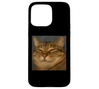 Divertente Faccia Gatto Faccia Primo Piano Sfocato Foto Meme Custodia per iPhone 15 Pro Max