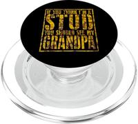 Divertente famiglia abbinata Think Im Stud Meet My Grandpa PopSockets PopGrip per MagSafe