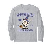 Divertente Fantasma apparentemente, Mi Piace Halloween Maglia a Manica
