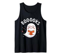 Divertente Fantasma Booooks Carino Book Lover Halloween Party Costume Canotta