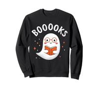 Divertente Fantasma Booooks Carino Book Lover Halloween Party Costume Felpa