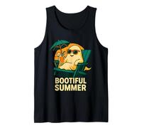 Divertente fantasma Bootiful Summer Pun Ghoul Halloween Summerween Canotta