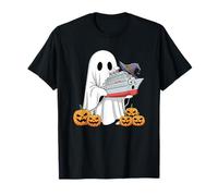 Divertente Fantasma Nave da Crociera Zucca Halloween Bambini Uomo Donna Maglietta