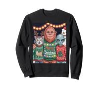 Divertente Fascia Natalizia con Corna di Renna e Gatto Felpa