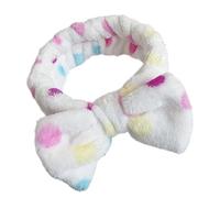 Divertente fascia per capelli in peluche con fiocco elastico per capelli per uso quotidiano, accessorio per acconciatura, fascia per capelli