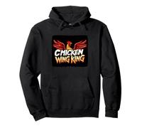 Divertente fast food con questo costume da re ala di pollo Felpa con Cappuccio