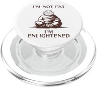 Divertente Fat Guy Buddha per uomo pesante illuminato papà Bod Joke PopSockets PopGrip per MagSafe