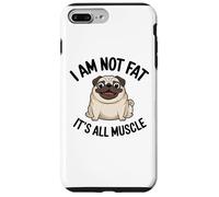 Divertente Fat Pug Dog Lover I Am Not Fat Its All Muscle Custodia per iPhone 7 Plus/8 Plus