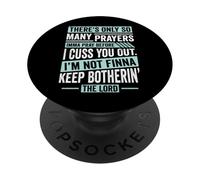 Divertente Fede cristiana Tante preghiere prima di sgridarti PopSockets PopGrip Adesivo