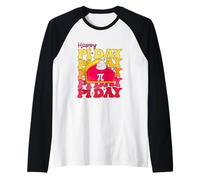 Divertente Felice PI Day con Pie Art Maglia con Maniche Raglan
