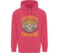 Divertente Felpa Per Bambini Cacciatore Che Va A Caccia E Poi A Pesca