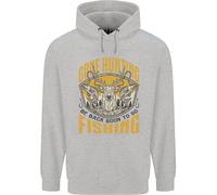 Divertente Felpa Per Bambini Cacciatore Che Va A Caccia E Poi A Pesca