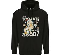 Divertente Felpa Per Bambini Con Cane Di Natale Troppo Tardi Per Essere Buoni