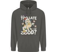 Divertente Felpa Per Bambini Con Cane Di Natale Troppo Tardi Per Essere Buoni