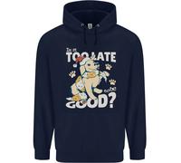 Divertente Felpa Per Bambini Con Cane Di Natale Troppo Tardi Per Essere Buoni