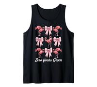 Divertente Fenicottero Ragazza Mamma Rosa Coquette Arco Zero Stormi Dati Canotta