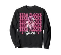 Divertente Fenicottero Ragazza Mamma Rosa Coquette Arco Zero Stormi Dati Felpa