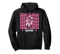 Divertente Fenicottero Ragazza Mamma Rosa Coquette Arco Zero Stormi Dati Felpa con Cappuccio