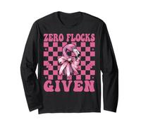 Divertente Fenicottero Ragazza Mamma Rosa Coquette Arco Zero Stormi Dati Maglia a Manica