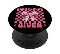 Divertente fenicottero ragazza mamma rosa coquette arco zero stormi dati PopSockets PopGrip Adesivo