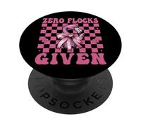 Divertente fenicottero ragazza mamma rosa coquette arco zero stormi dati PopSockets PopGrip Adesivo