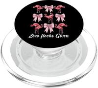 Divertente fenicottero ragazza mamma rosa coquette arco zero stormi dati PopSockets PopGrip per MagSafe