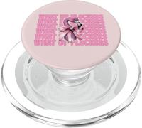 Divertente fenicottero ragazza mamma rosa Coquette Bow What Up Flockers PopSockets PopGrip per MagSafe