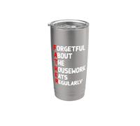 Divertente festa del papà acronimo mangia regolarmente papà papà scherzo divertente Bicchiere termico in acciaio inox doppia parete