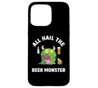 Divertente festa del papà Bere Tutto Hail The Beer Monster Custodia per iPhone 15 Pro Max