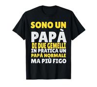 Divertente Festa Del Papà Regalo Futuro Papà Gemelli 2025 Maglietta