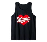 Divertente Festa della Mamma Mamma con Cuore Rosso Canotta