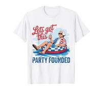 Divertente festa in piscina del 4 luglio di George Washington Maglietta