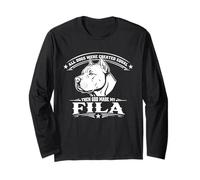 Divertente Fila Cane Maglia a Manica